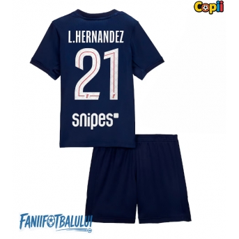 Paris Saint-Germain Lucas Hernandez #21 Echipament de Fotbal Replică 2025-26 Copii Acasa (+ Șorturi)